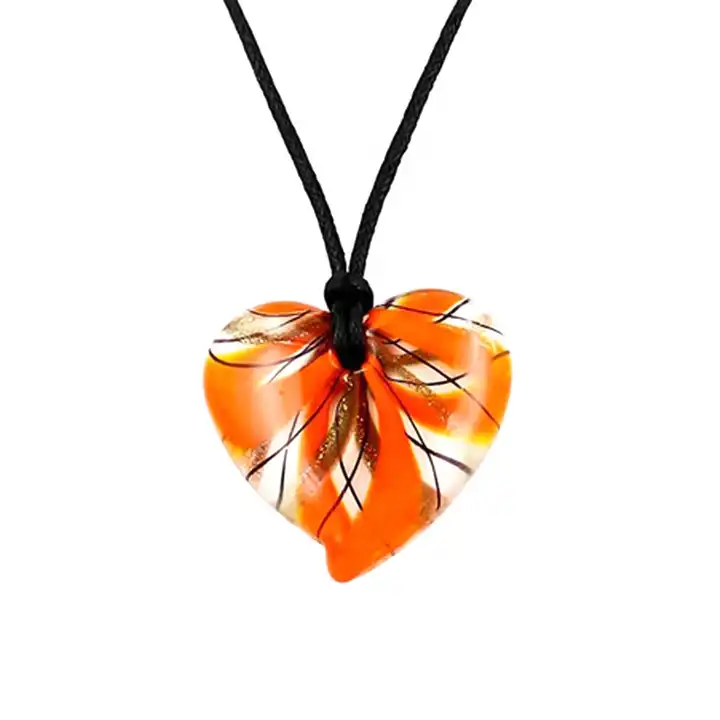 Handicrafts women Jewellery Murano glass heart pendant