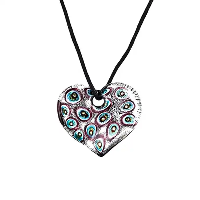 Handicrafts women Jewellery Murano glass heart pendant